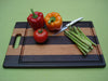 Farmhouse Collection Large Cutting Board with Handle - Walnut & Cherry
