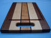 Signature Collection Medium Cutting Board with Handle - Sapele, Maple, Walnut & Cherry