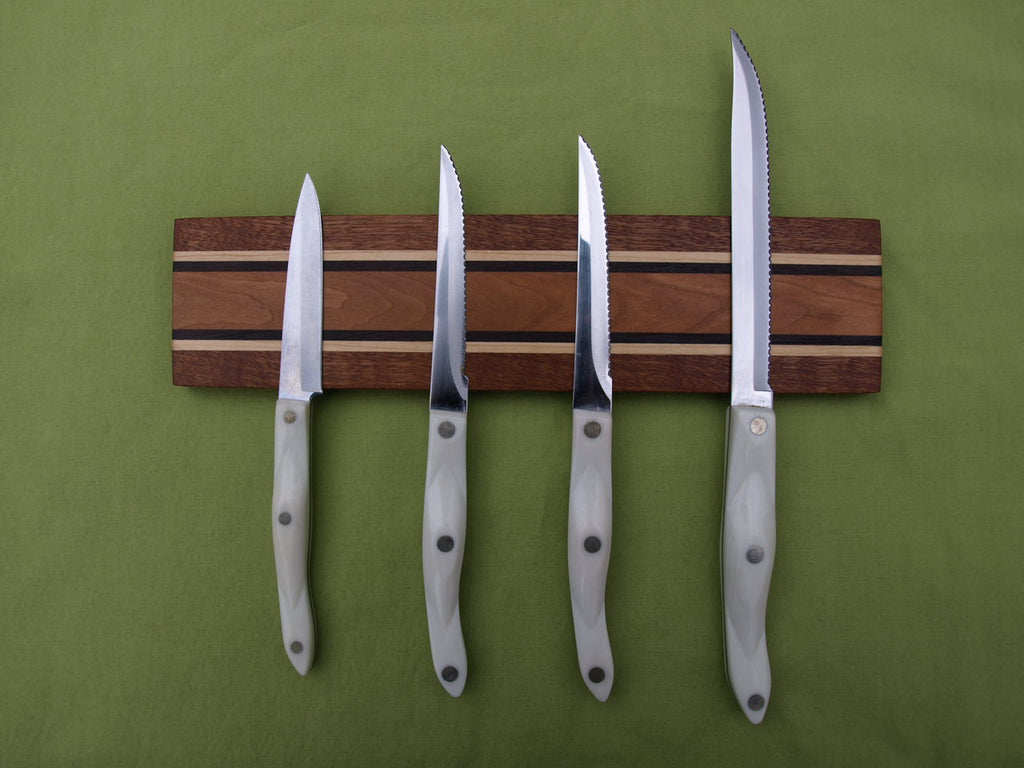 Magnetic Knife Holder - Sapele, Maple, Walnut & Cherry